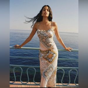 Reformation Aribella Silk MIDI Dress